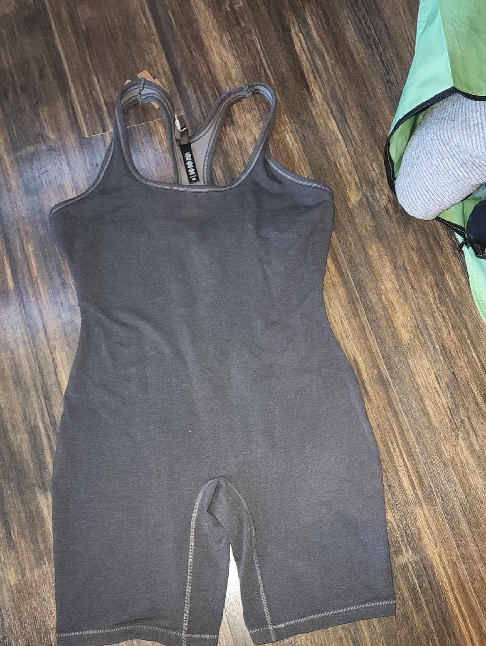 Skims Charcoal Active One-Piece Romper